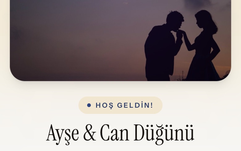 Kapak fotoğrafı ve lacivert temayla açılan misafir yükleme sayfası